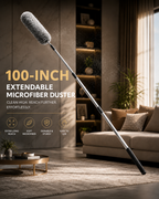 Microfiber Duster – 100-Inch Extendable Handle | Velvet Wipe
