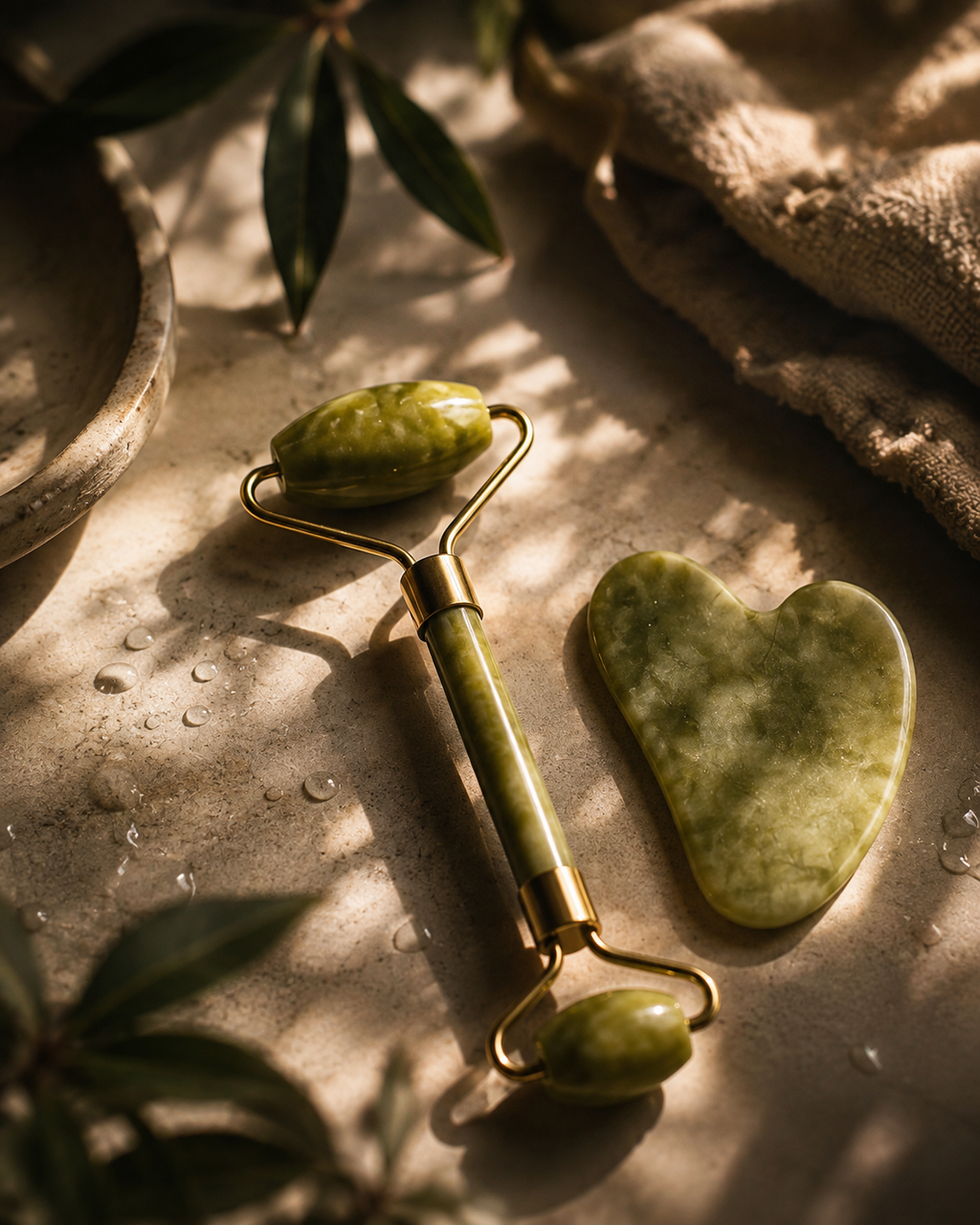 Natural Jade Stone Facial Roller